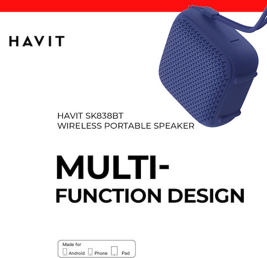 Havit SK838BT Bluetooth Speaker 5W with Radio and Battery Life up to 8 hours Blue