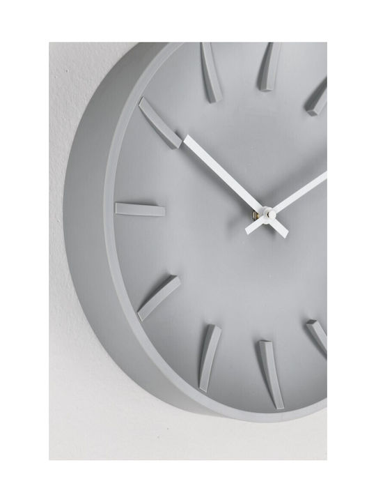 Bizzotto Hervar Wanduhr Metallisch Gray Ø30cm