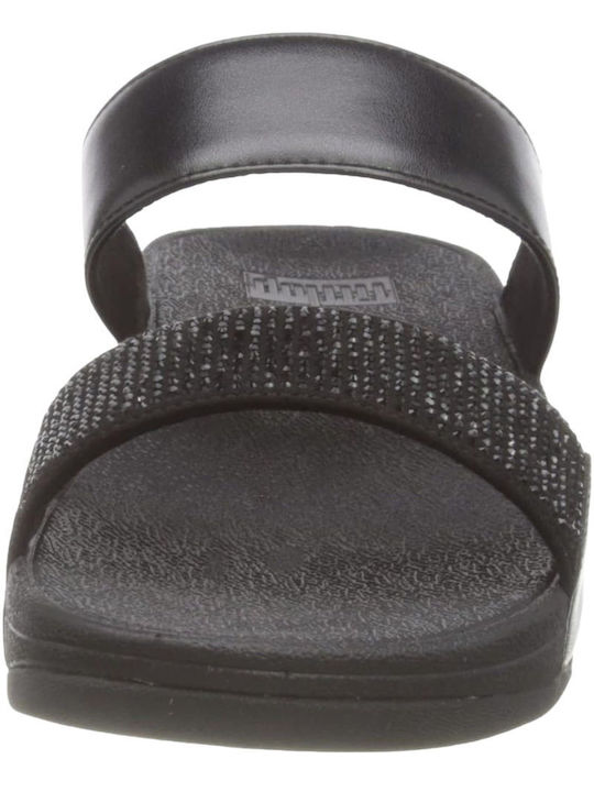 Fitflop Damen Flache Sandalen in Schwarz Farbe