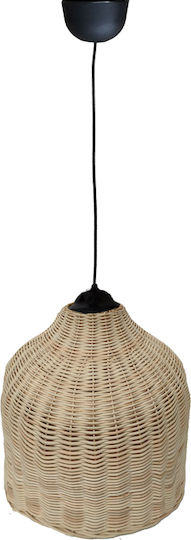 Inart Ziquel Pendant Light Beige 42x42x89cm