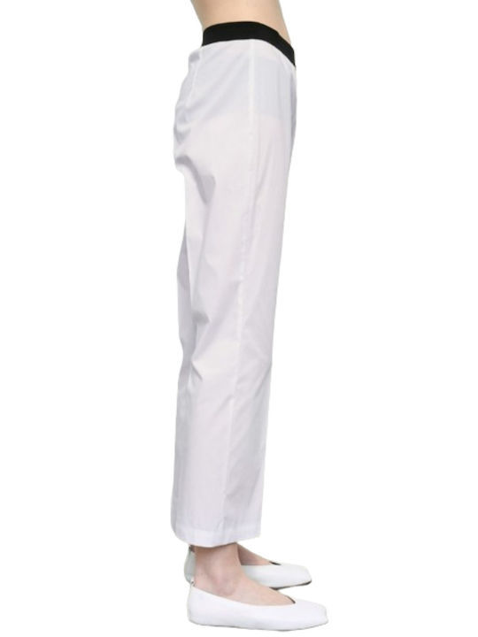 Meimeij Damen Baumwolle Hose White