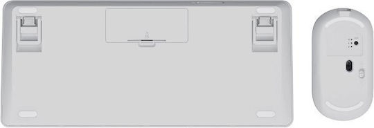 Trust Lyra Compact Set ECO Fără fir Bluetooth Set tastatură și mouse Engleză US Alb