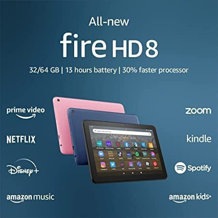 Amazon Fire HD 8 (2022) 8" Tablet (2GB/64GB) Black