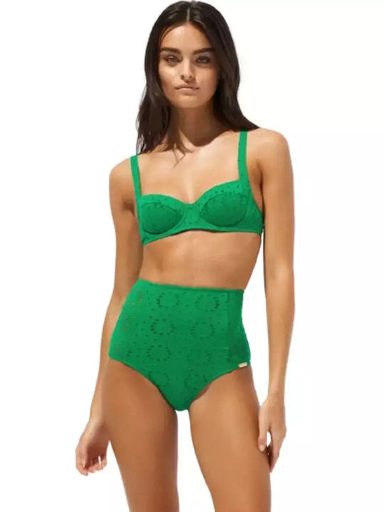 Watercult Bikini Top Green Flare