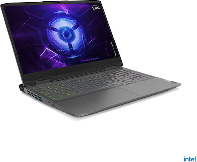 Lenovo LOQ 15IRH8 15.6" IPS FHD (i5-12450H/16GB/512GB SSD/GeForce RTX 4060/W11 Home) Furtună gri (Tastatură US)