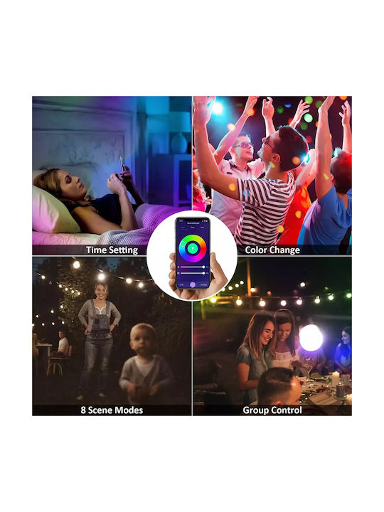Водоустойчива Гирлянда За Осветление LED RGB