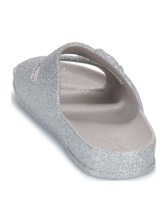 Frauen Flip Flops in Silber Farbe