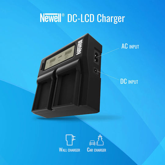 Newell Διπλός Φορτιστής Μπαταρίας Συμβατός με Panasonic
