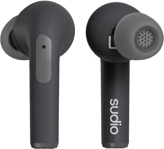 Sudio N2 Pro In-ear Bluetooth Handsfree Ακουστικά με Αντοχή στον Ιδρώτα και Θήκη Φόρτισης Μαύρα