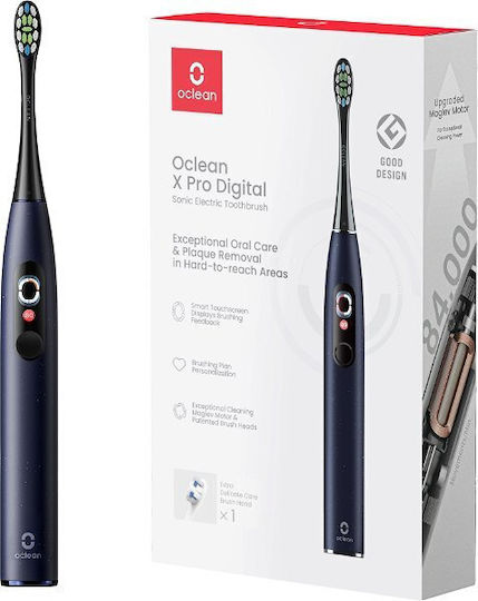 OClean X Pro Digital Ηλεκτρική Οδοντόβουρτσα με Θήκη Ταξιδίου Navy Μπλε