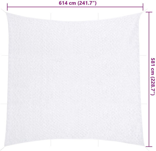 vidaXL Camouflage Net White 5.81x6.14m