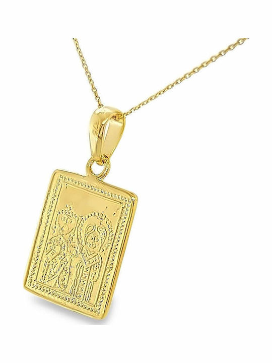 Xryseio Anhänger Kinder Amulett Beidseitig Konstantinato aus Gold 9K KN1109