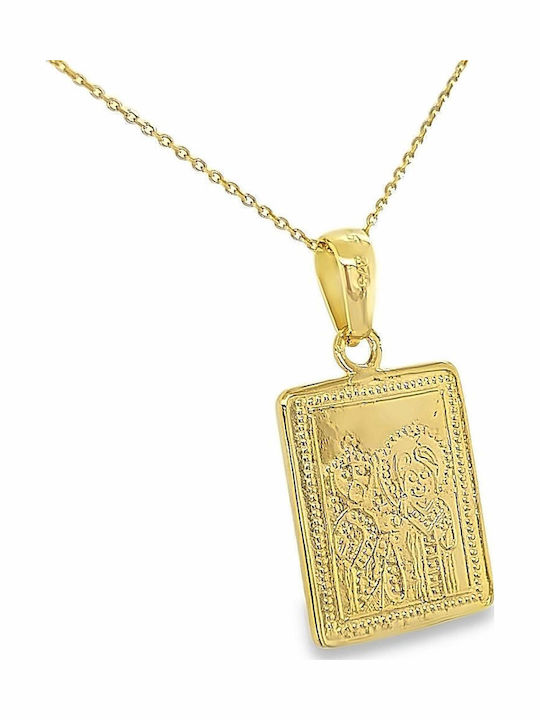 Xryseio Anhänger Kinder Amulett Beidseitig Konstantinato aus Gold 9K KN1109