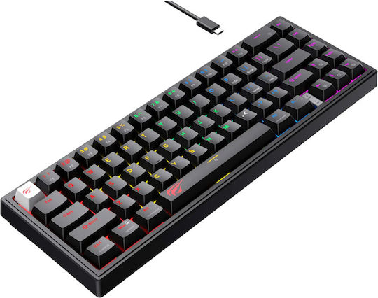 Havit KB874L Gaming Mechanical Keyboard 60% with Custom switches and RGB lighting (English US)
