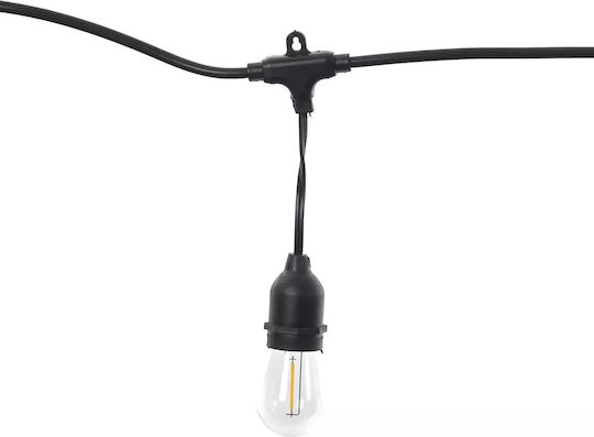 Suspendata Lampă Solară Ghirlande 2W cu Alb Cald Lumină IP65