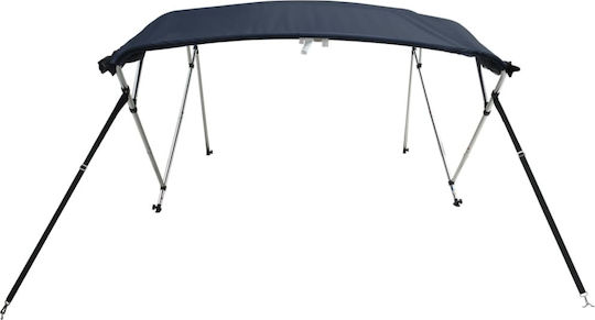vidaXL Aluminium Boat Canopy L183xW185cm Gray