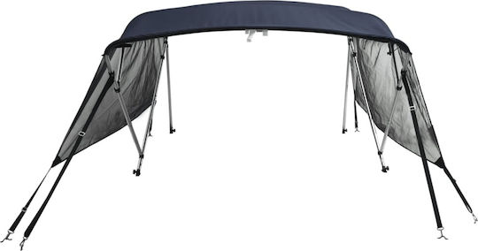 vidaXL Aluminium Boat Canopy L243xW185cm Gray