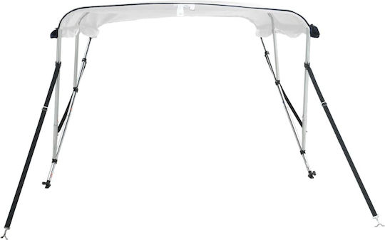 vidaXL Tenta Barca Aluminiu M183xL137cm Alb Culoare