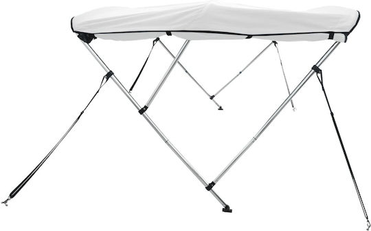 vidaXL Tenta Barca Aluminiu M183xL137cm Alb Culoare