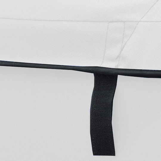 vidaXL Tenta Barca Aluminiu M183xL137cm Alb Culoare