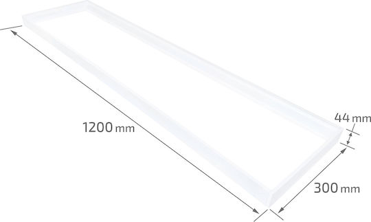 Support Frame for Lighting Fixtures made of Aluminum White