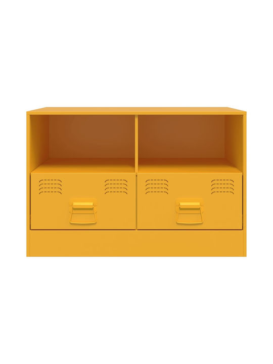 Stand TV Metalic Galben Muștar L67xA39xÎ44cm