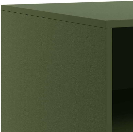 Metal TV Stand Green Olive M67xP39xH44cm