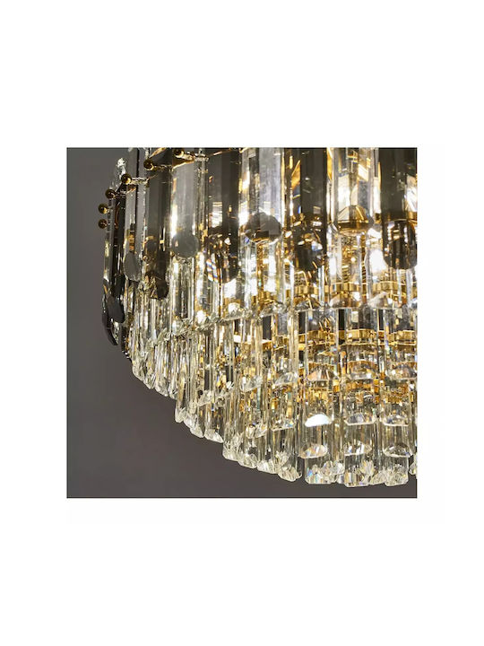 Kronleuchter 9xEingebaute LED mit Kristallen Gold 2597-9-elbulgaria