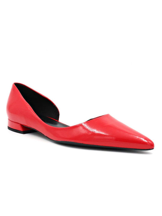 Hogl Patent Leather Red Low Heels