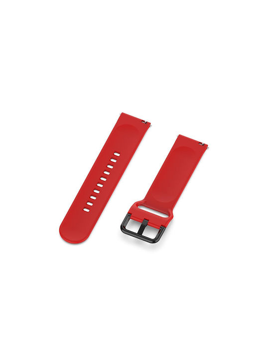 Amazfit Gts4 Mini Solid Color Soft Silicone Watch Band Size:large Size Red