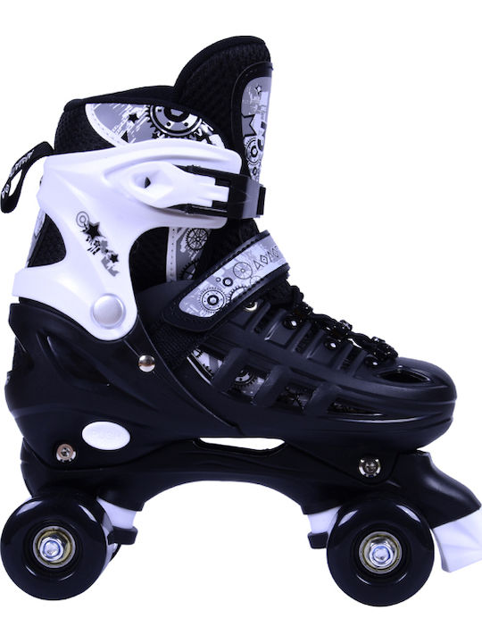 Αθλοπαιδιά Inline / Quad Αυξομειούμενα Rollers Μαύρα Παιδικά