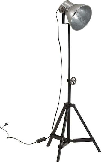 vidaXL Vintage Floor Lamp H55xW15cm. with Socket for Bulb E27 Silver