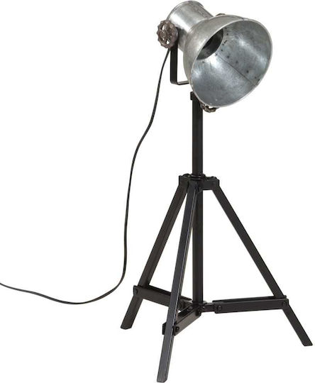 vidaXL Vintage Floor Lamp H55xW15cm. with Socket for Bulb E27 Silver