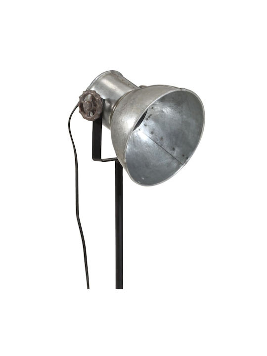 vidaXL Vintage Floor Lamp H55xW15cm. with Socket for Bulb E27 Silver