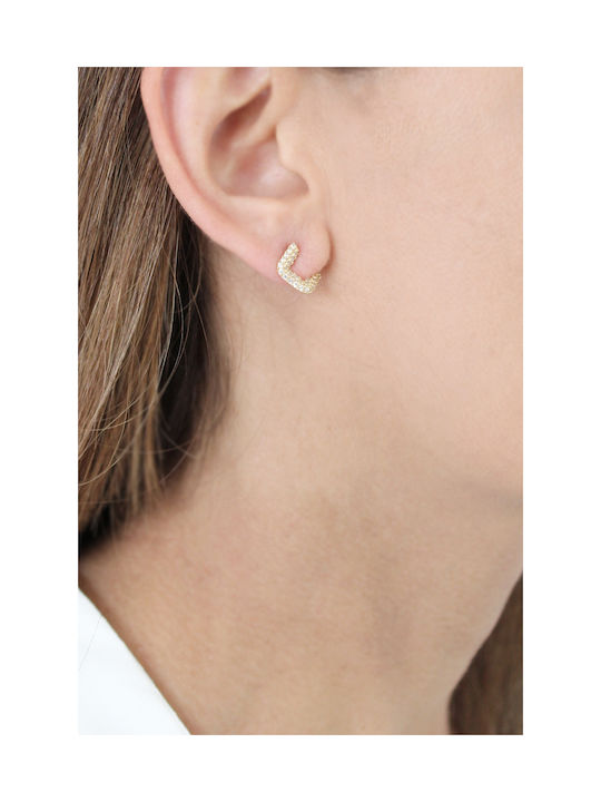 Earring Gold 14K Cube