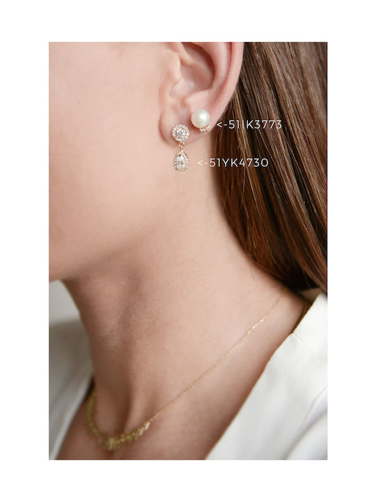 Earring Gold 14K Romantic Drops