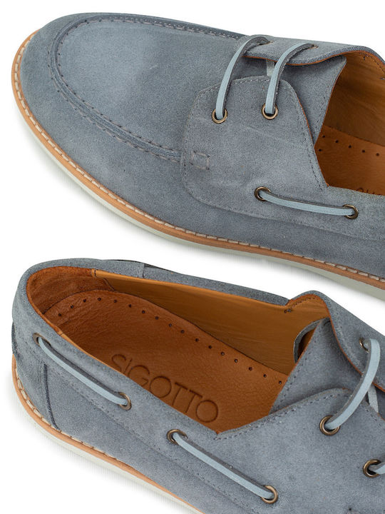 Herren Mokassins in Blau Farbe