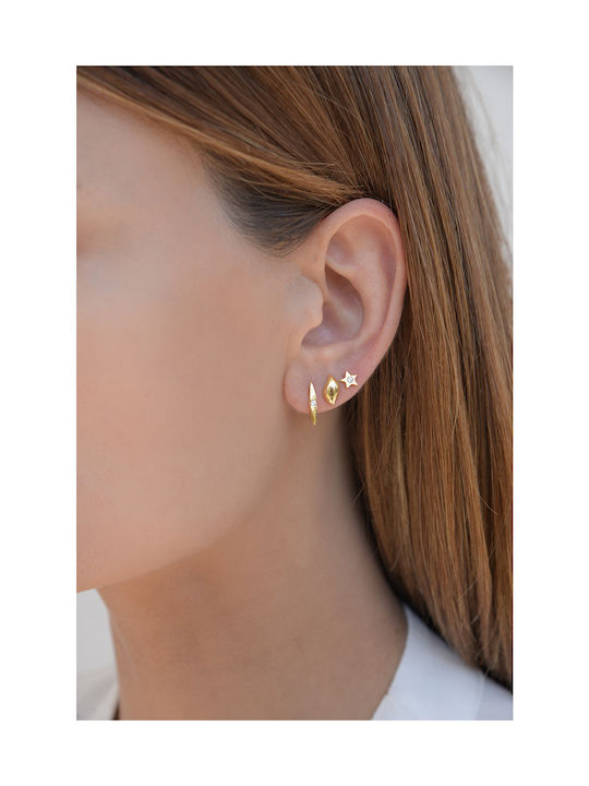 Earring Gold 14K Shiny Drops