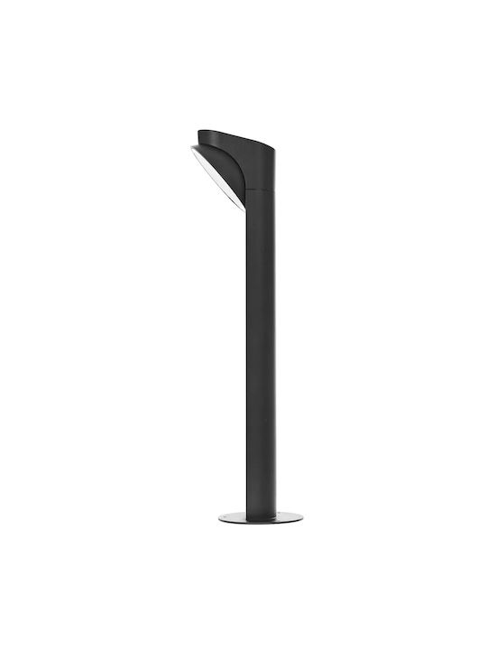 Outdoor Floor Lamp Small Post 12W with Natural White Light Black