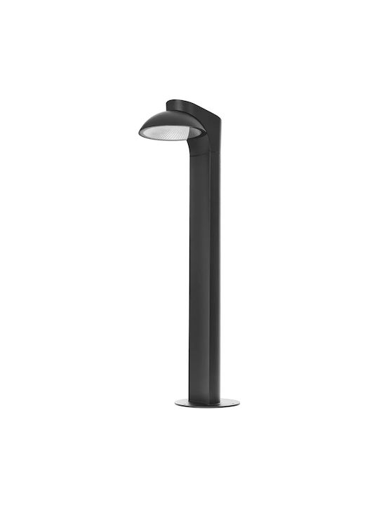 Outdoor Floor Lamp Small Post 12W with Natural White Light Black