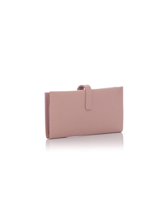 David Polo Large Women's Wallet Coins Pink