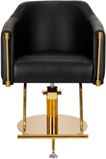 Exquisite Lux Hair Salon & Spa Chair Black with Adjustable Height and Hydraulic Lifting Mechanism