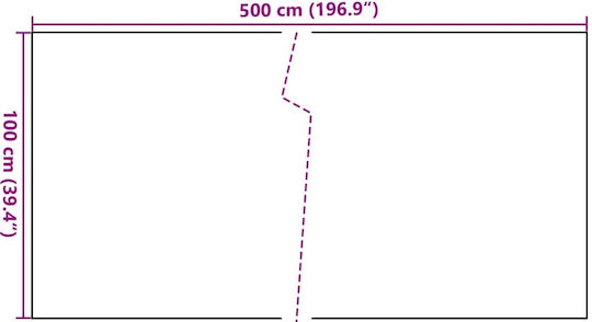 Διαχωριστικό Βεράντας Μαύρο 500 X 100 Εκ Συνθετικό Ρατάν Μαύρο 500 X 100 Cm
