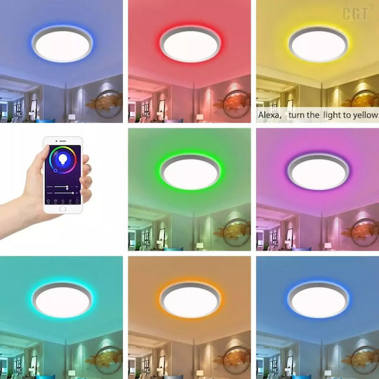 Deckenleuchte 40cm Weiß mit Integrierter LED