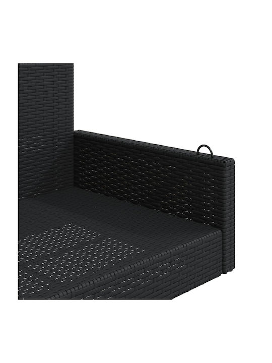 Fabric Swing Black with 110kg Maximum Weight Capacity L119xW56xH48cm