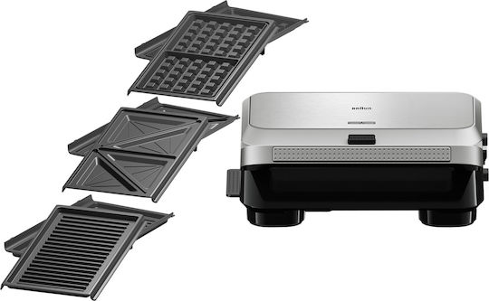 Braun Snackmaker Τοστιέρα για 2 Τοστ 800W Γκρι