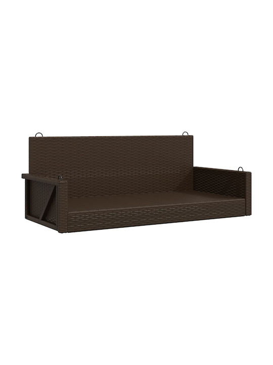Leagăn Suspendat 2 sloturi Rattan L119xW56xH48cm Maro