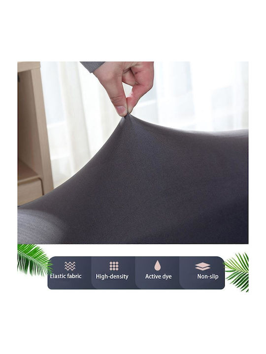 Ruhhy Elastic Cover for Three Seater Sofa Dark Green 45x45cm 1pcs 190-230cm