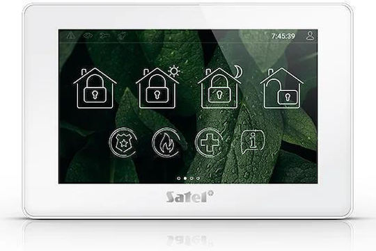 Satel Security Access-Control Keypad Touch with Screen White INT-TSH2R-W