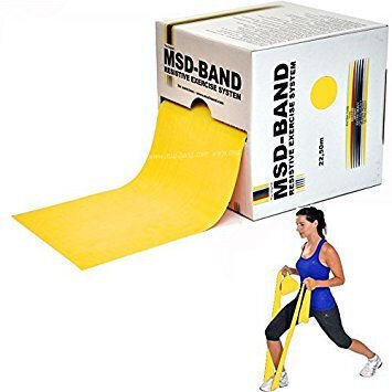 Msd Band Elastic Exercise Yellow Soft 2 Meters